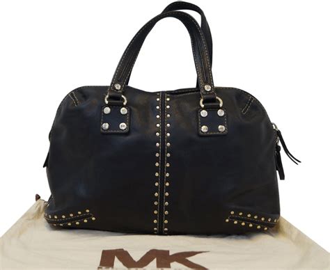 astor michael kors handbag|Michael Kors black studded handbag.